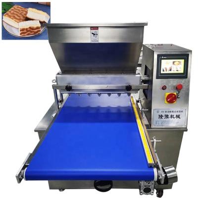 China Snack Factory Automatic Sponge / Chiffon Cakes Depositer Machinery Cake for sale