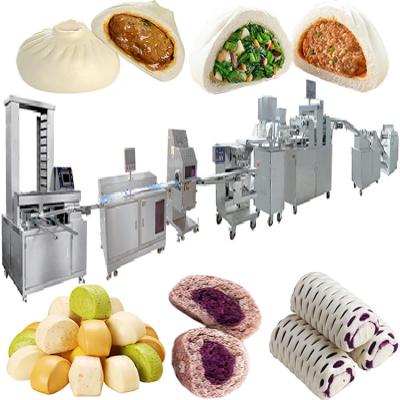 China Steamed Stuffed Roll Shanghai Bakenati BNT-209 New Design Automatic Steam Roll Making Machine Baozi Forming Machine Line for sale