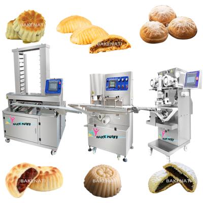 China Automatic Production Multifunctional Stuffed Cakes Making Machinery Maamoul Maker Production Line for sale