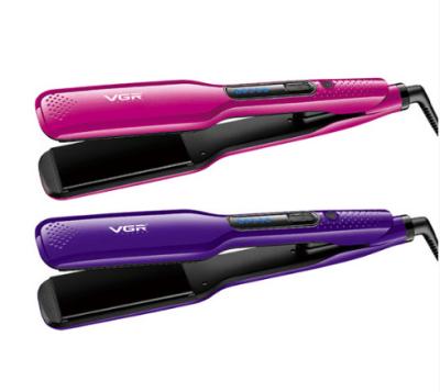 China 2021 Hot Selling Household Zeecool VGR Hair Straightener V-506 Professional Purple Wide Ceramic Luster Hair Straightener for sale