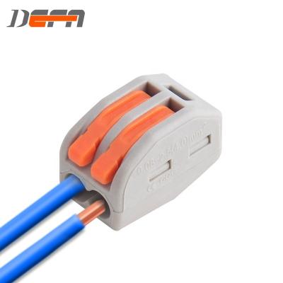 China Replace universal compact wire 2.5mm^2 terminal block 4mm^2 wire flattening wire strip connector 2 quick pins for sale