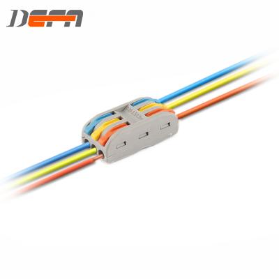 China Replace Colored Band DEFA DF-2-3 3 TB Lever Handle Driver Universal Compact Wire Connector Push In for sale