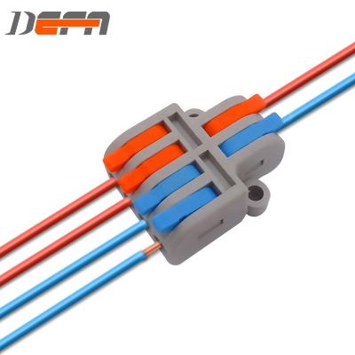 China DF-42 Power Wire Connector 2 Lines Into 4 Lines Lever Wire Splitter Connection Mini Quick Terminal SPL-42 for sale