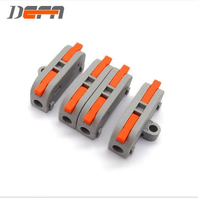 China Replace NINGBO DEFA electronic spliced ​​strip type DF-2-1M Compact push-in wire connectors wire to wire MINI size SPL-1 for sale