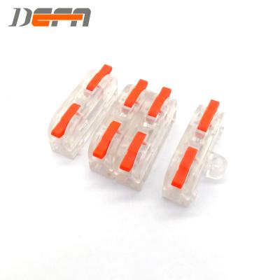 China Replace tape NINGBO DEFA spliced ​​type DF-2-1M transperent wire to wire MINI size compact wire splicing connector for sale