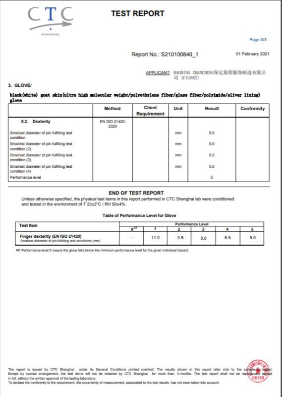 CPC - Baoding Zhancheng Garment Manufacturing Co., Ltd.