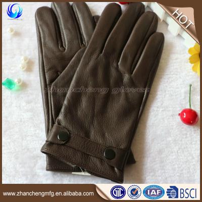 China Men Super Soft And Warm Deerskin Winter Leather Gloves With High Quality for sale