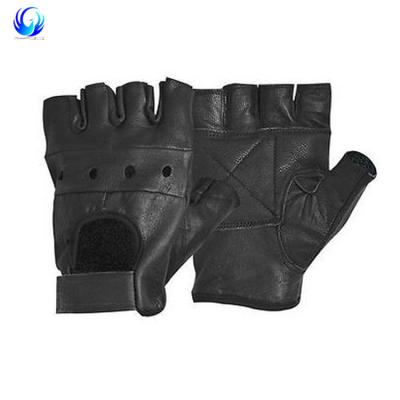 China Touch Screen Mens Leather Gloves Half Finger Fingerless Gloves Riding Bicycle Gloves for sale