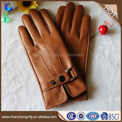 China Cheap Custom Made Ladies Winter Goatskin Leather Touch Hand Gloves Importers for sale