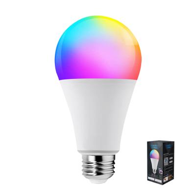 China Residential Smart Light Bulb 800LM Tuya RGB Model Alexa Google Assistant 9W WIFI Light Bulb Color Changing RGB Light Bulb for sale