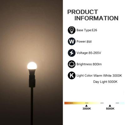 China Residential Sensor Light Bulb AC 110-220V Warm White White Dusk To Dawn Light Bulb Daylight for sale