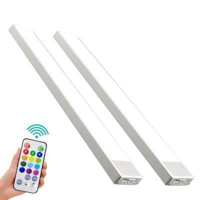 China Modern RGB Under Cabinet Radio Shelf Light For Cupboard Cabinet Kitchen For Wardrobe Led Switch Led Cabinet Lights for sale