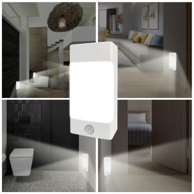 China Modern Rectangle Shape 2021 Most Popular Led Night Light Motion Sensor Panel Light Torch For Bedroom for sale