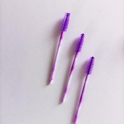 China Reusable Plastic Smudge Brush Micro Mascara Eyelash Spoolies Brushes Wick for sale