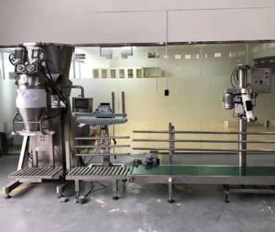 China 25KG Food Powder And New Condition Semi Automatic Weighing Packaging Machine for sale