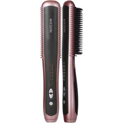 China KSKIN KD388A Electric Hiar Straightening Brush Salon Hair Styling Comb Quick Straight Chic Personal Hair Care Salon Nondisposable for sale