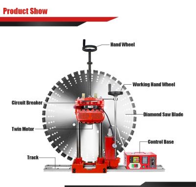 China Brick Saw Semi Automatic Wall Cutter Concrete Wall Saw Cutting Machine for sale