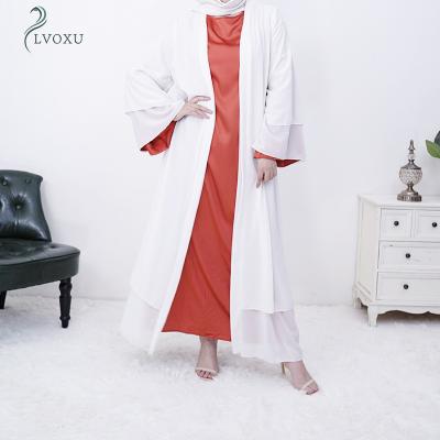 China Other Muslim Dresses Latest Islamic Clothing Eid Designs Casual Dresses Cardigan Africa Dubai Abaya For Women With Hijab Scarf 2021 for sale