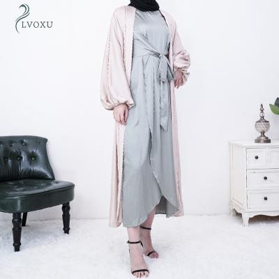 China Other Islamic Clothing 176#2022 Cardigan With Muslim Women Dresses Long Abaya for sale