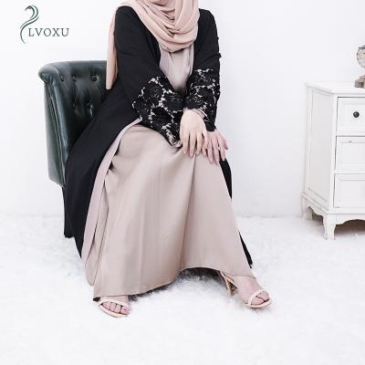 China The Other Simple Style Muslim Abaya Front Open Abaya High Eid Muslim Kimono for sale