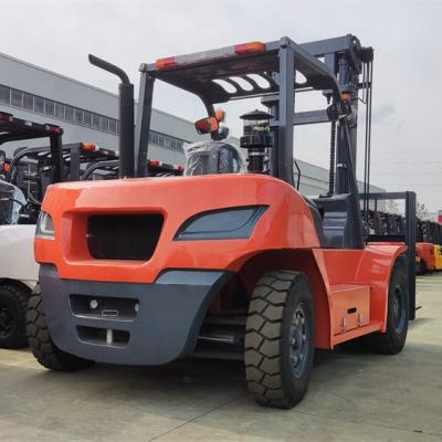 China Building Material Shops Diesel Forklift Price 7.0 Ton Chinese Brand Diesel Forklift With Imported Engine for sale