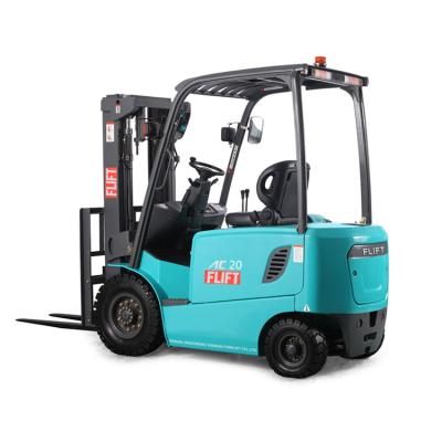 China Building Material Shops Standard 3 Meter Mast Electric Forklift 2.0ton Customized Tires Battery Forklift for sale