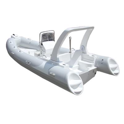 China Factory Direct Supply Fiberglass Price Cheap 16Ft 4.8M Rib Boat Inflatable Yacht for sale