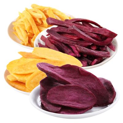 China Normal Sweet potato &  purple sweet potato  purple unpacked cargo purple sweet potato fries  crisp snacks Dried fruit OEM for sale