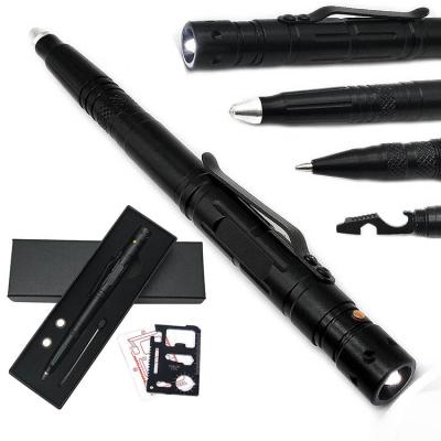 China Custom Tactical Flashlight Emergency Stainless Steel LED Pen Promotional Cute Pen With for sale