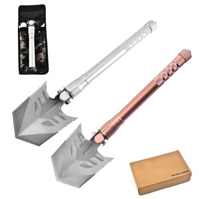 China Wholesale Multifunctional Tactical Small Folding Shovel TOOTH Camping Military Shovel for sale