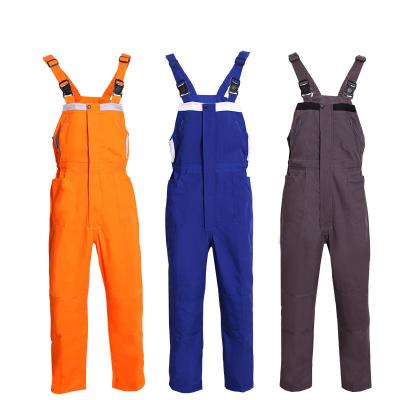 China Custom Men's Outdoor Work Multi Vis Cargo Bibi Pants Reflective Pockets Multi Stripe Hi Working Uniform Bib Trousers for sale