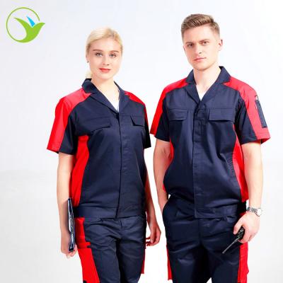 China Custom Made 100% OEM Aftermarket Support Adults Cotton Working Outdoor Men's Working Protection Summer Shorts Sleeve Jacket Workwear Uniform Uniform Unisex for sale