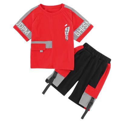 China 2022 new fashion children's fashion short sleeve T-shirts thin section reflective children's suit for sale