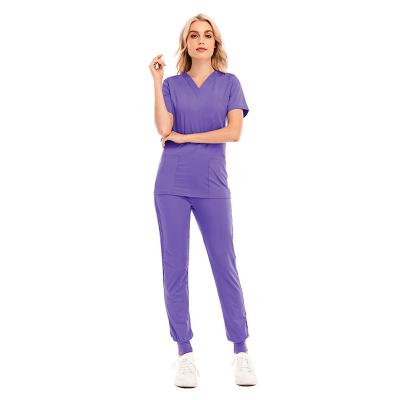 China New Eco-friendly Medical Scrubs Uniform Nurses Wears Wholesale Scrubs Pakistani Suit Custom Made Scrubs Set for sale