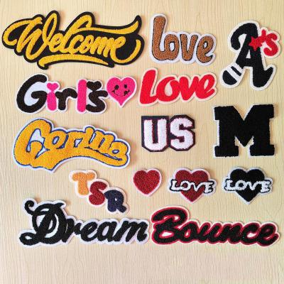 China Other Factory Price Iron On Patches Embroidery No Limit Custom Patches Toweling Embroidery for sale