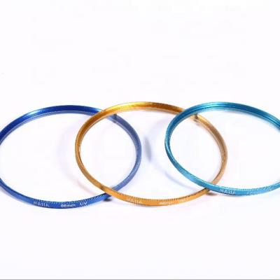 China Massa Photographic Equipment Digital Camera Accessories Optical Glass CNC Processing Color Ring OEM ODM 55mm Aluminum Camera Lens UV Filter for sale