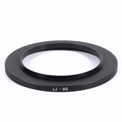 China Photography Photographic Equipment Digital Camera Accessories CNC Hardware Processing Aluminum Alloy 58mm Camera Lens Filter Adapter Ring for sale