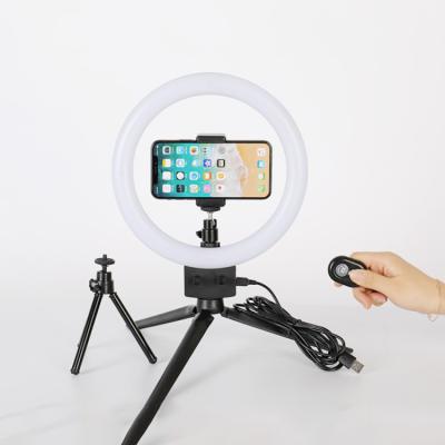 China MASSA 360 Degree 10 inch Mobile Phone Stand Holder Led Selfie Ring Light For Live Stream M-10 for sale