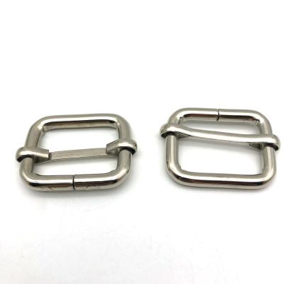 China Wholesale Silver Clutch Bag Hardware 1inch Metal Bag Buckles Adjuster Buckles for sale