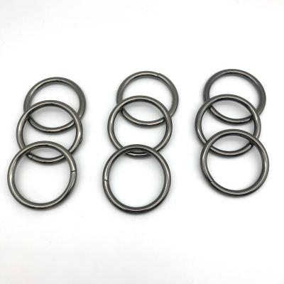 China Clutch Bag Wholesales High Quality Gunmetal Wire Iron Metal Hanging Plating O Ring 1.5 Inch For Purse Fitting for sale