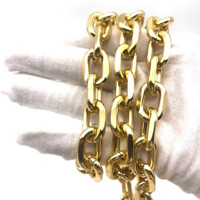 China Custom Women Handbag Bag Hardware 1 Meter Gold Metal Aluminum Light Chain For Handbag Accessories 3.5MM Thickness for sale