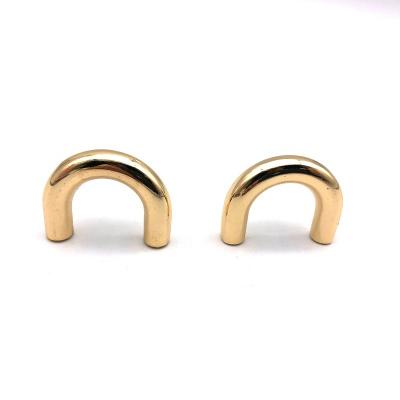 China Metal Hardware Zinc Alloy Accessories For Arch Bridge D Ring Bridge Buckle Hardware Purse Strap Clips for sale