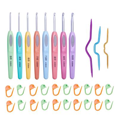 China MGZ-83 31 PCS Knitting Tools Knitting Tools with Stitch Markers Handwork Knitting Needles Crochet Hook Set for sale