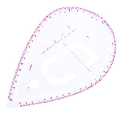 China MCZ-146 Wholesale French Suit Tailor Curve Clothing Designer Ruler Registration Wheel Patchwork Sewing Ruler for sale