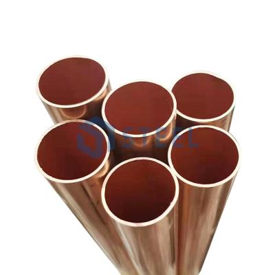 China C12200 Copper Round Price 3mm 4mm 5mm 6mm 8mm 10mm 15mm 22mm 28mm 35mm Straight Copper Tube C12200 1inch Straight Red Pipe Cavity Purple for sale