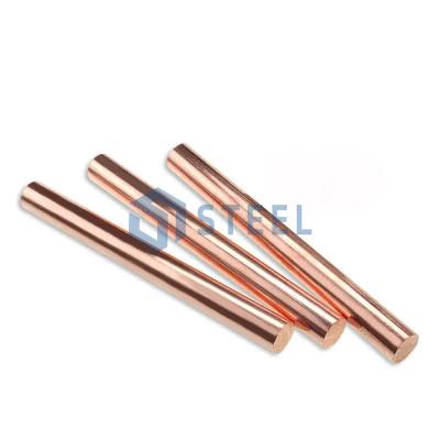 China C12200 C64700 C18700 Anode Rods Bar Manufacturer 2mm 4mm 6mm 7mm 8mm Solid Copper Rod Traditional 10mm Pure Cold Rolling Round 16mm for sale