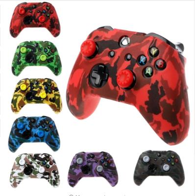 China Decoration+Protection Camouflage Silicone Gamepad Cover For Xbox One Controller Joystick Gamepad Case for sale