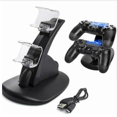 China ABS Dual USB Handle Dock Station 5V Output Stand Fast Charging Charger For Playstation 4 Controller PS4 for sale