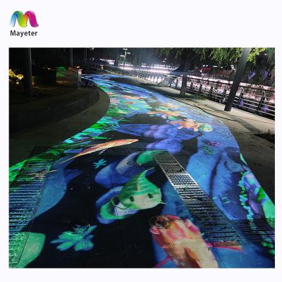 China Metal Shell Outdoor Interactive Projection Floor Projector Game With Software for sale