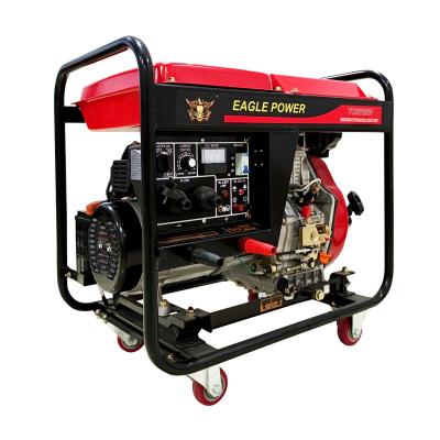 China 5/ 5.5 KVA Portable Diesel Welder Generator High Quality Diesel Welding Generator YC6700EW for sale